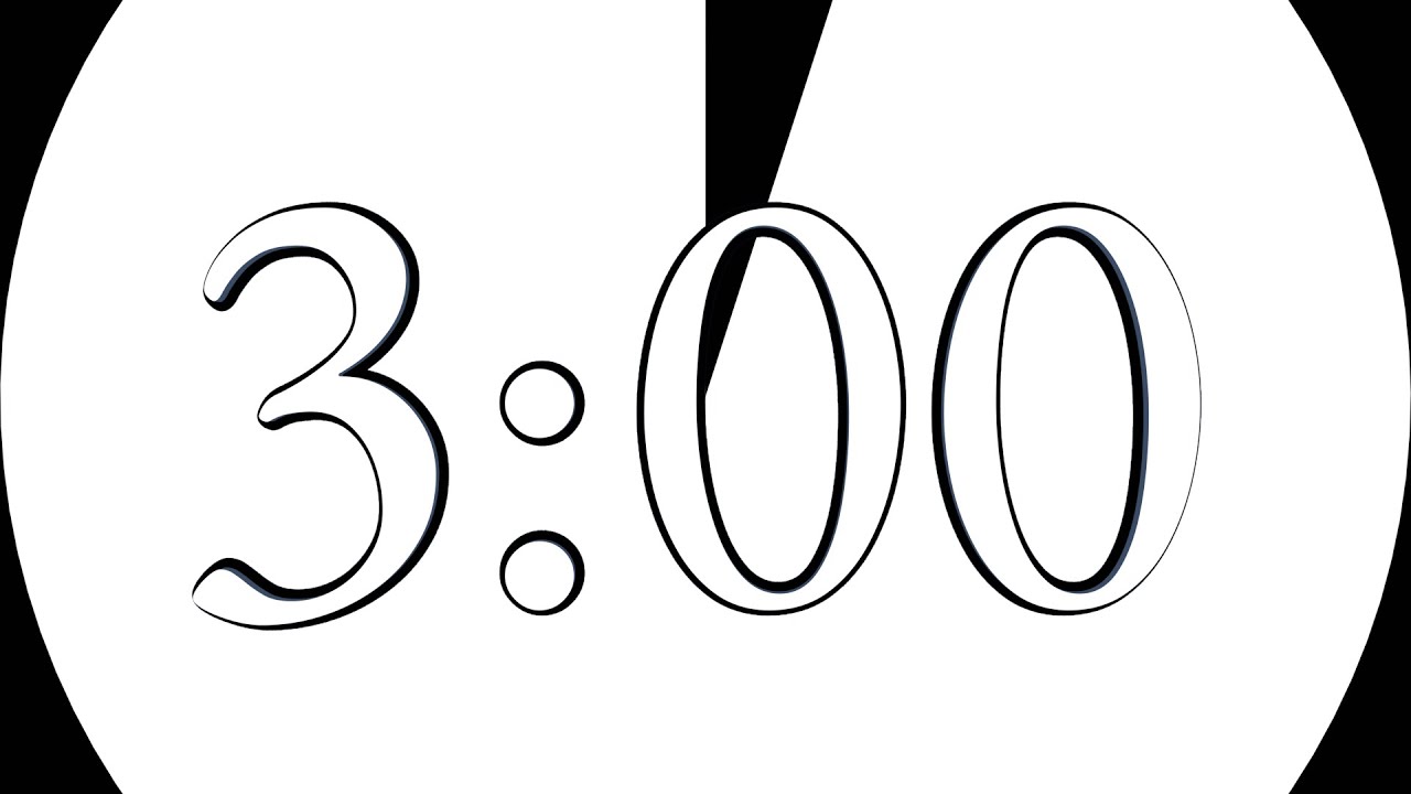 3-minute - light beep - clock-style fill