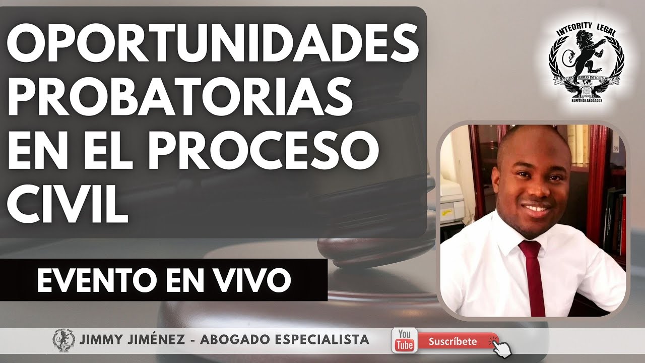 OPORTUNIDADES PROBATORIAS EN EL PROCESO CIVIL