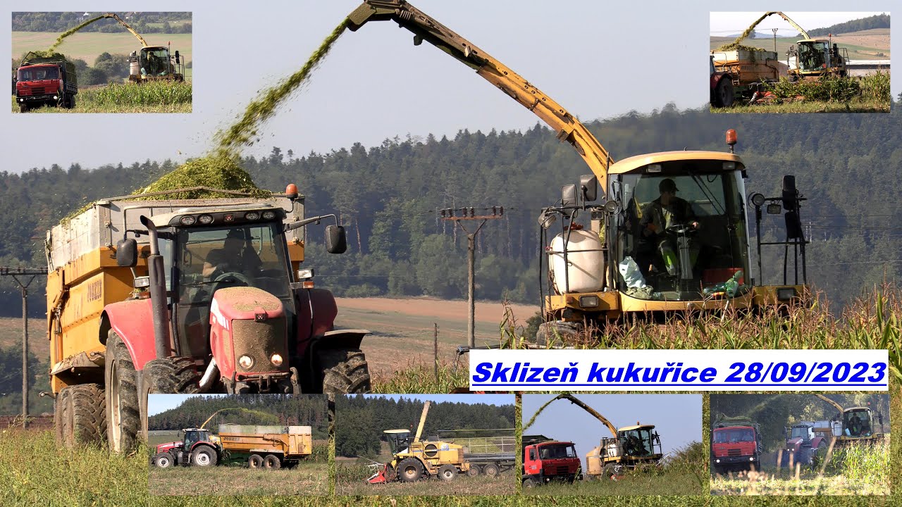 Sklizeň kukuřice, New Holland FX50, 28/09/2023 [4K]
