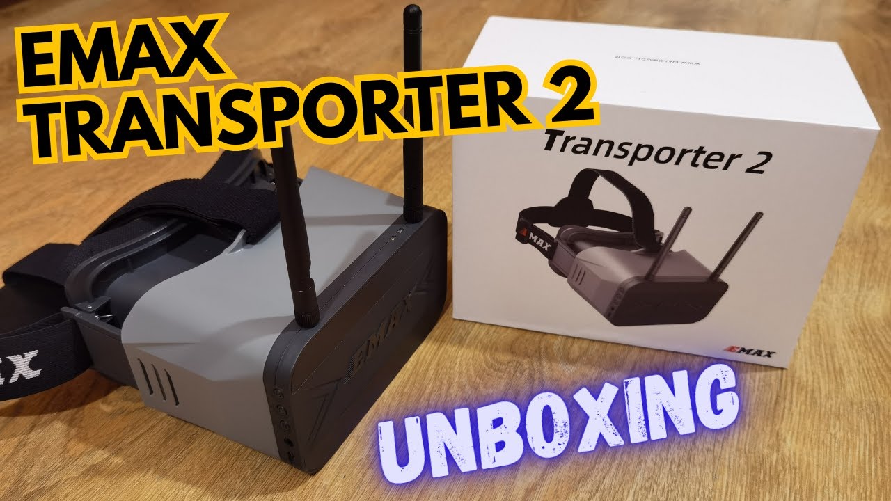 Emax Transporter 2 FPV Goggles Unboxing and First Look!