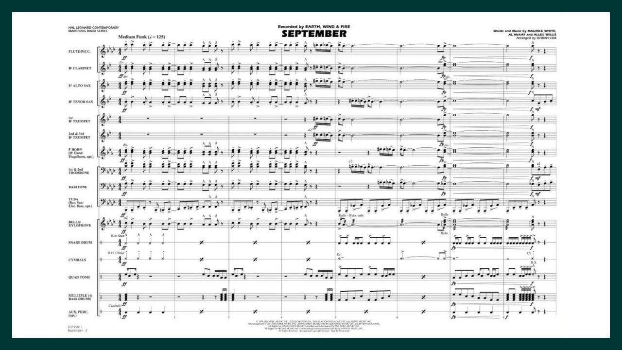 September arranged by Ishbah Cox