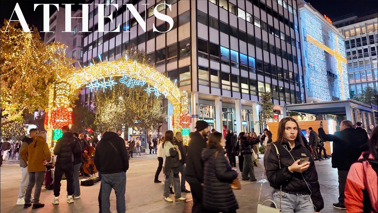 Tonight in Athens Greece | Christmas 2025