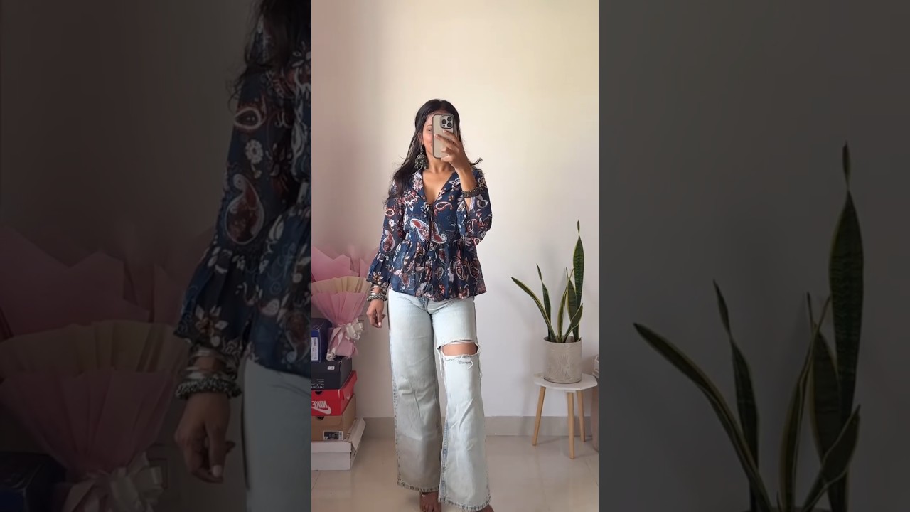 Meesho peplum top/short kurti ✨🎀 #shorts #meesho #meeshohaul #kurti