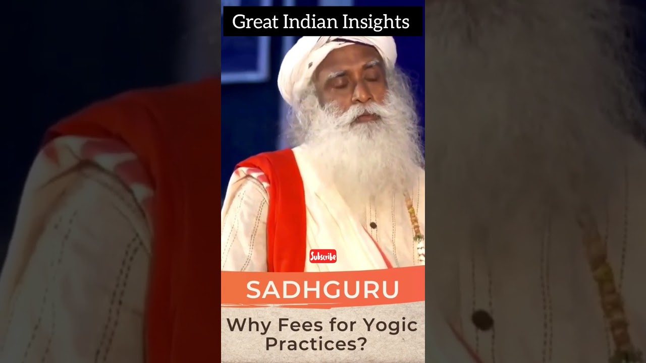 Why Fees for Yogic Practices.. #sadhguru #yoga #fees #meditation #yogalife