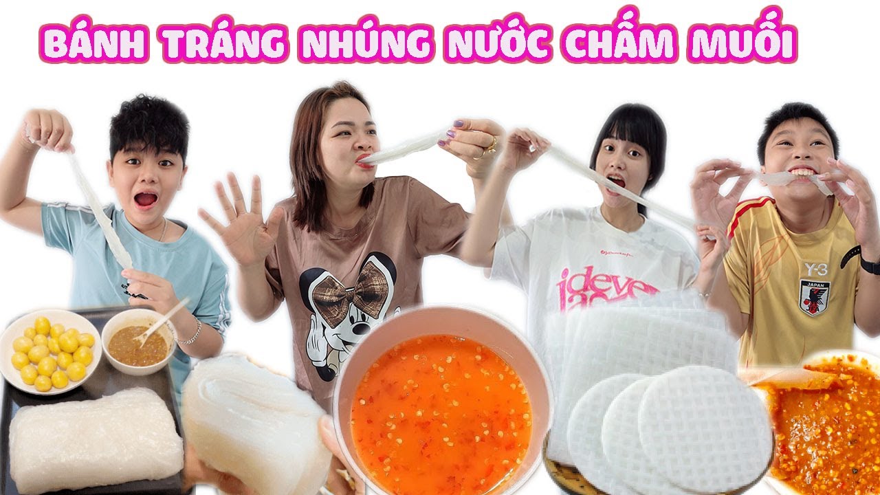 Lần Đầu Ăn Bánh Tráng Nhúng Nước Chấm Muối Tây Ninh #trangandvinhtv