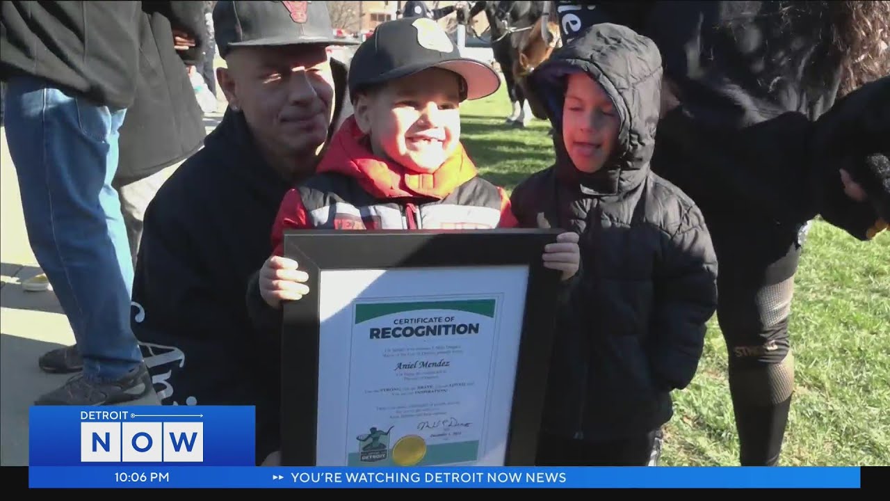 Four-year-old named Detroit Police Chief of the Day
