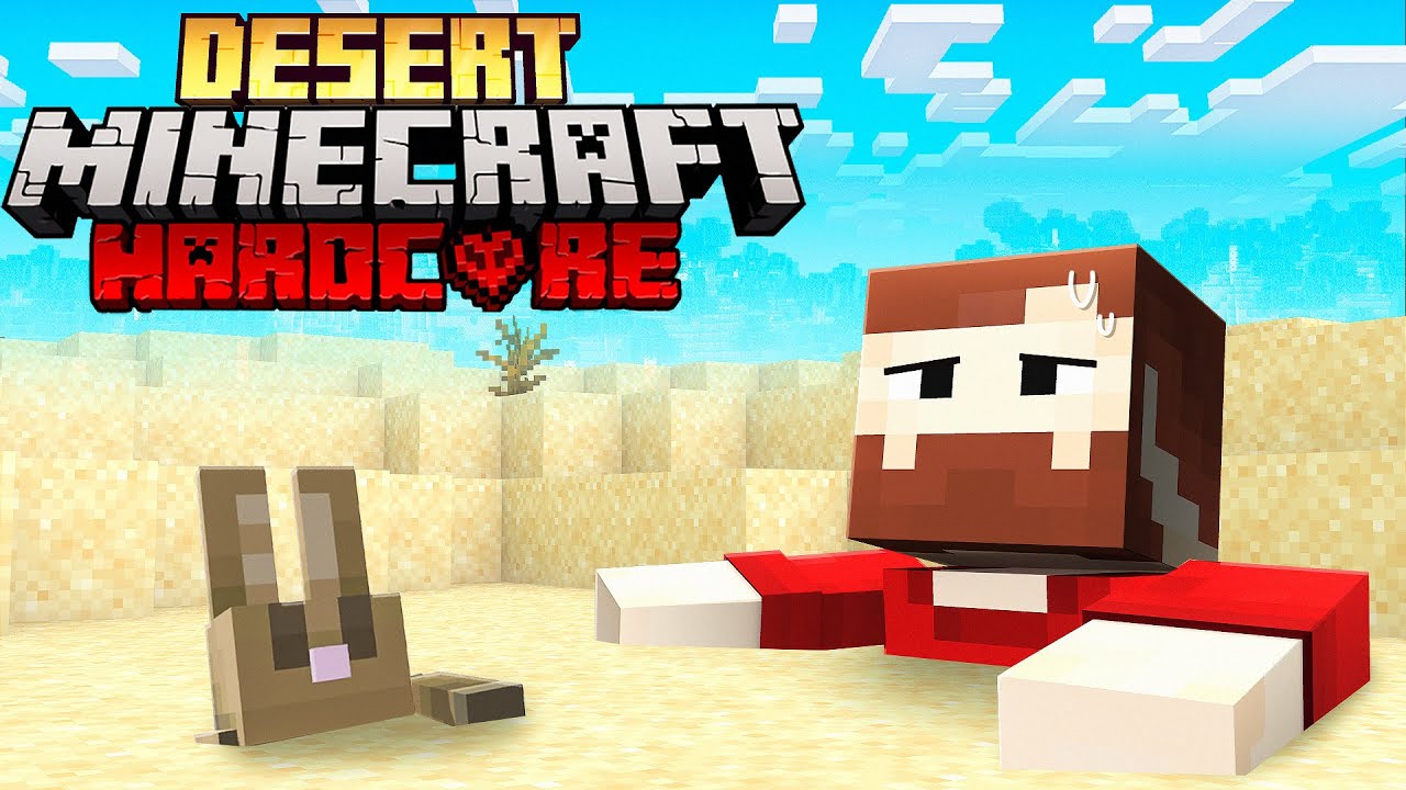 Overleven in de Woestijn in HARDCORE Minecraft!