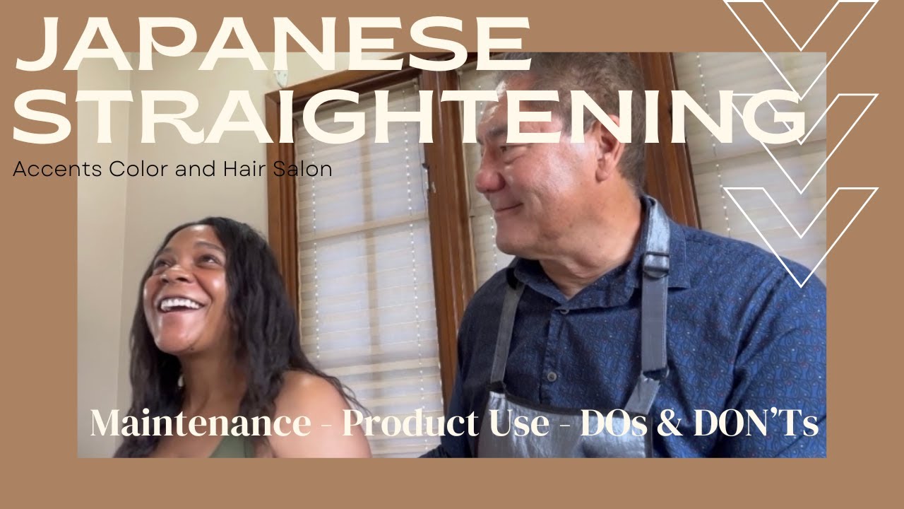 Japanese Straightening Maintenance with African American Hair
