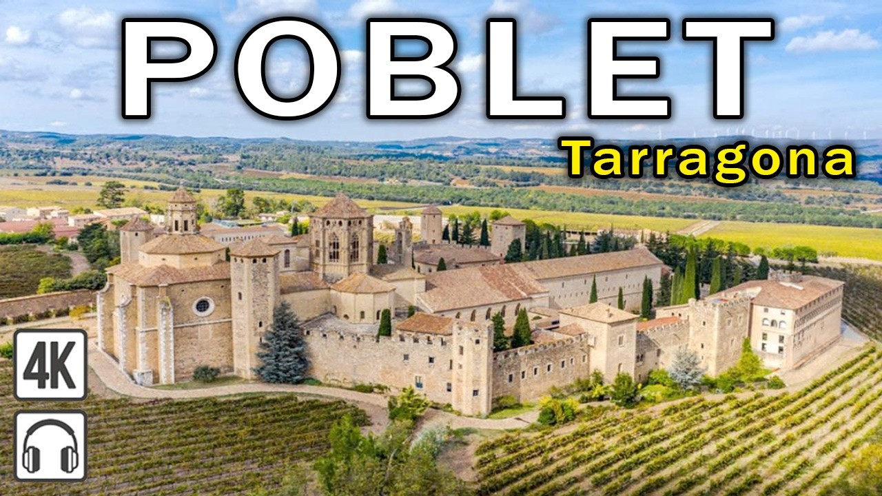 Monasterio de Poblet 🇪🇸 4K Walking Tour | Un Paseo Relajante en Catalu&ntilde;a, Espa&ntilde;a