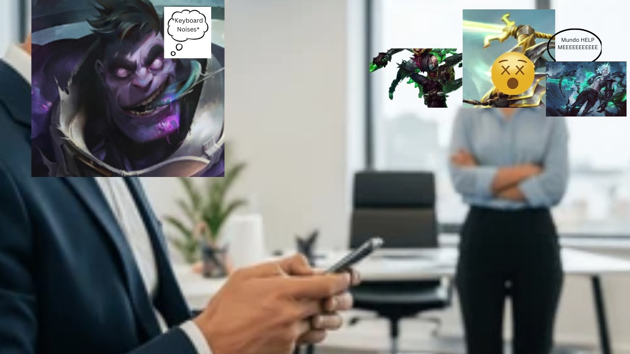 When You're Getting Ganked, But Your Jungler Is Too Busy Flaming Your Bot Lane