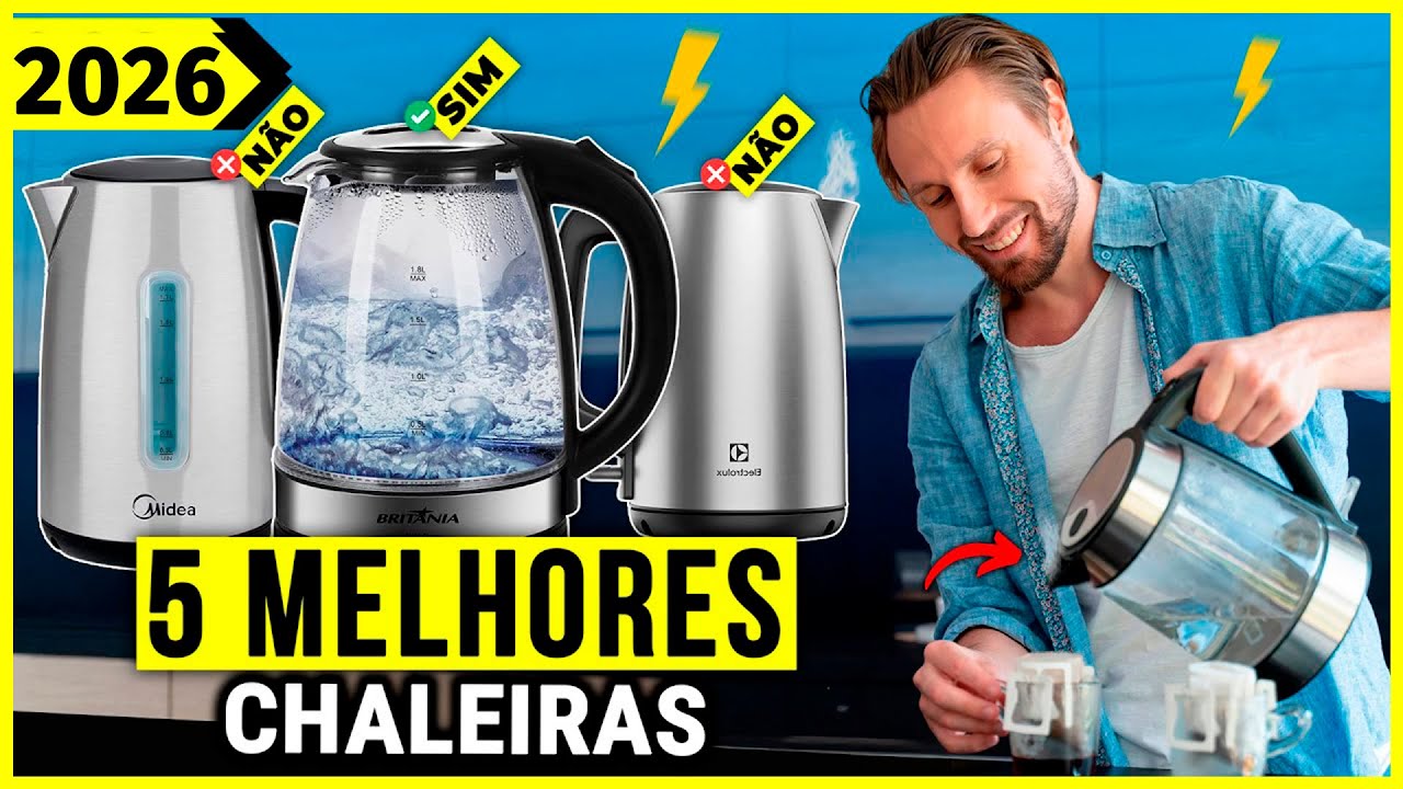 As 5 Melhores Chaleira El&eacute;trica / Jarra El&eacute;trica Em 2026!