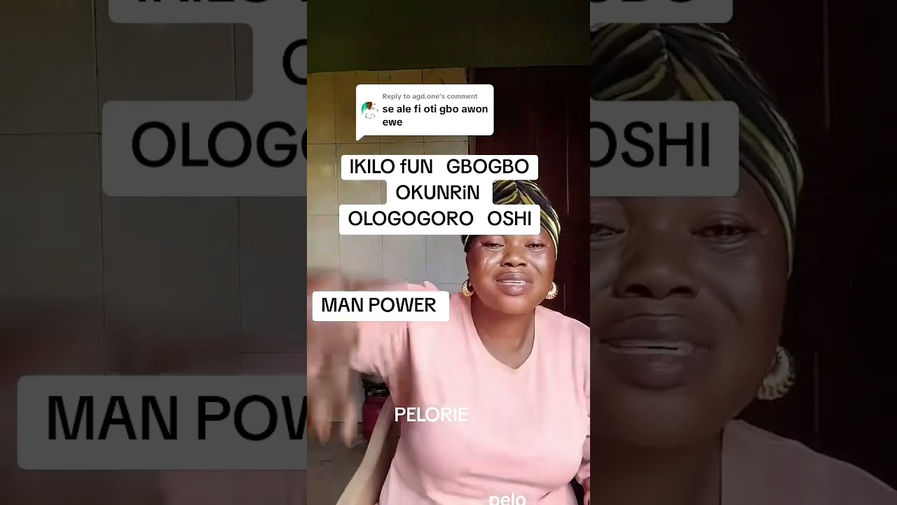AGBO PELORIE NKAN OMOKUNRIN TO KERE 