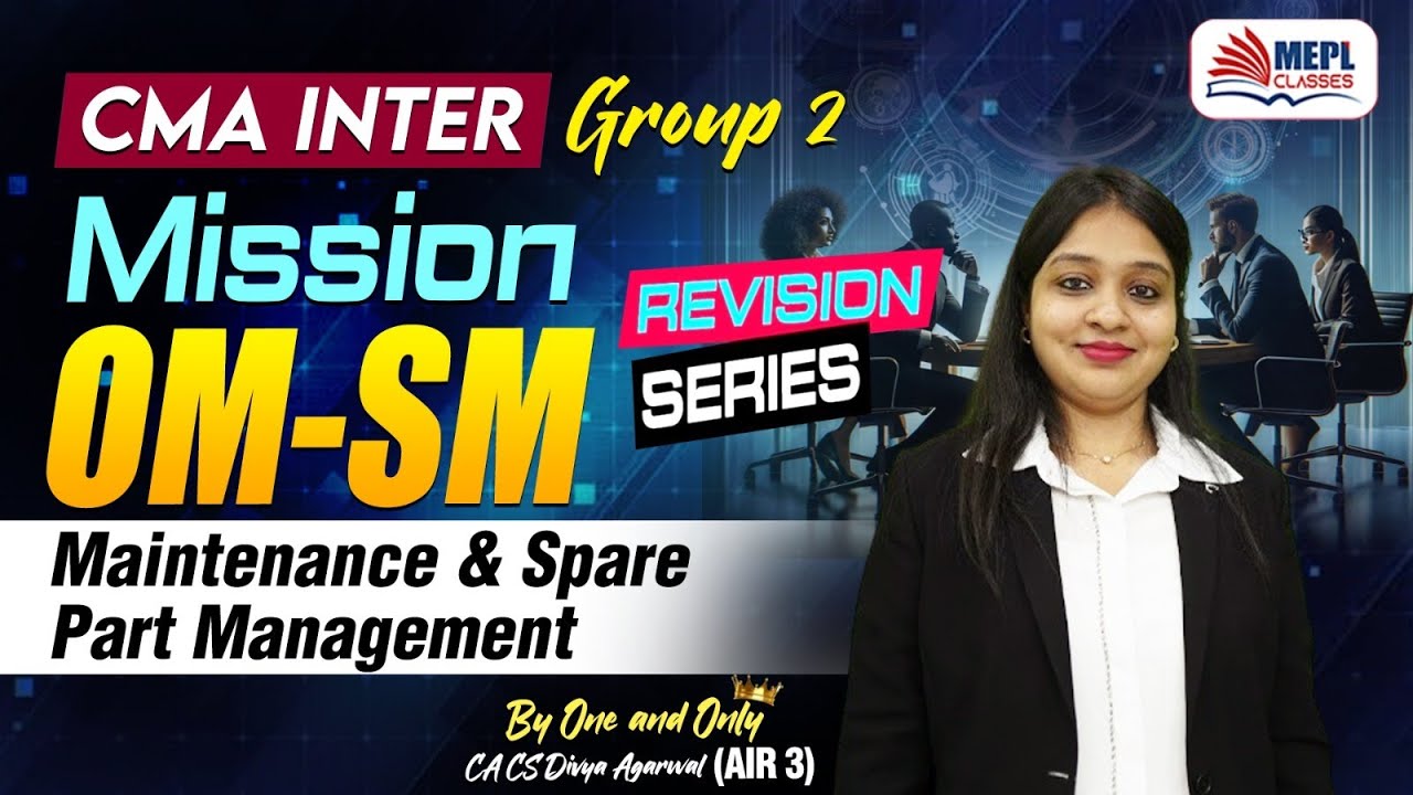 CMA INTER - Mission OM-SM | Maintenance & Spare Part Management  | MEPL