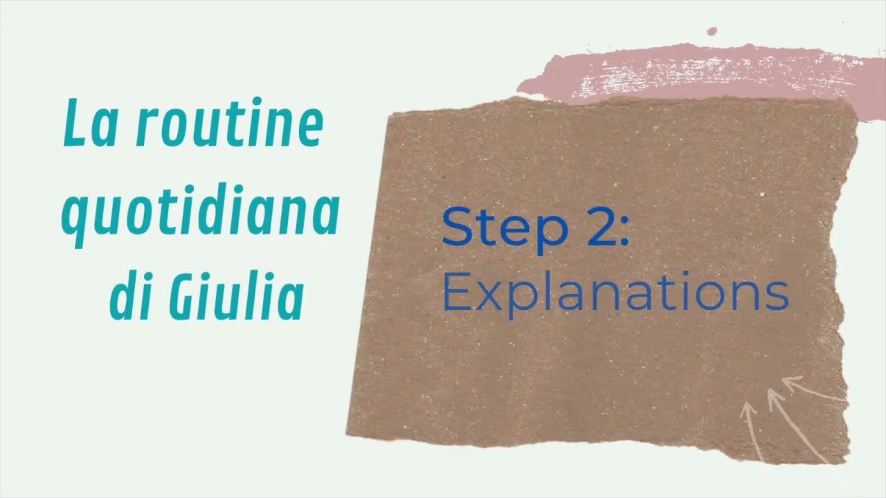 Italian in context, lezione 1, livello intermedio. La routine quotidiana di Giulia #1.