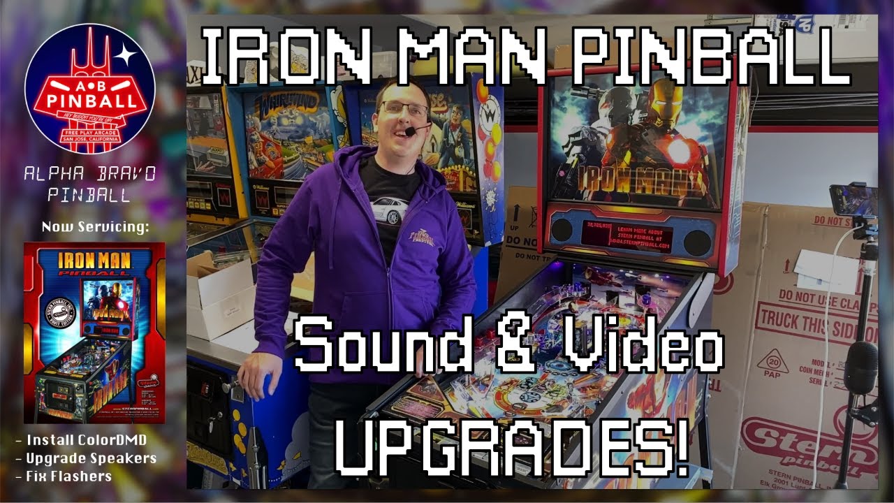 Iron Man Pinball Speaker and ColorDMD Install