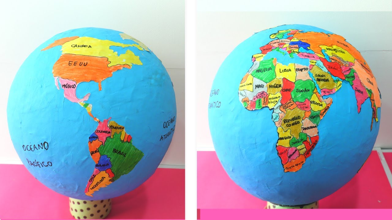 Como hacer un Globo terráqueo / Manualidades creativas