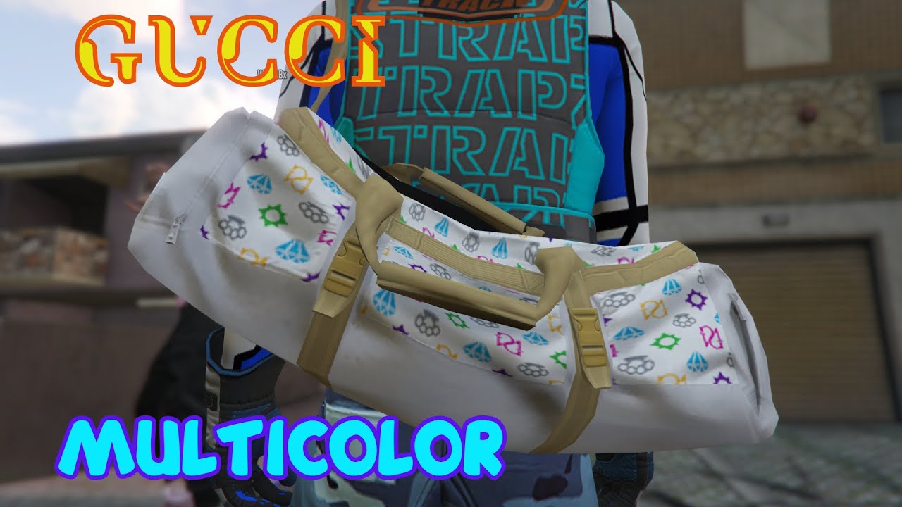 **GUCCI MULTICOLOR  BOLSA DE ATRACO** 2CONSOLAS FACIL GTA5 ONLINE XBX1//PS4