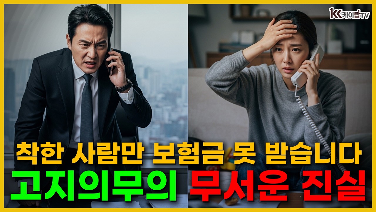 착한 사람만 보험금 못 받습니다 고지의무의 무서운 진실