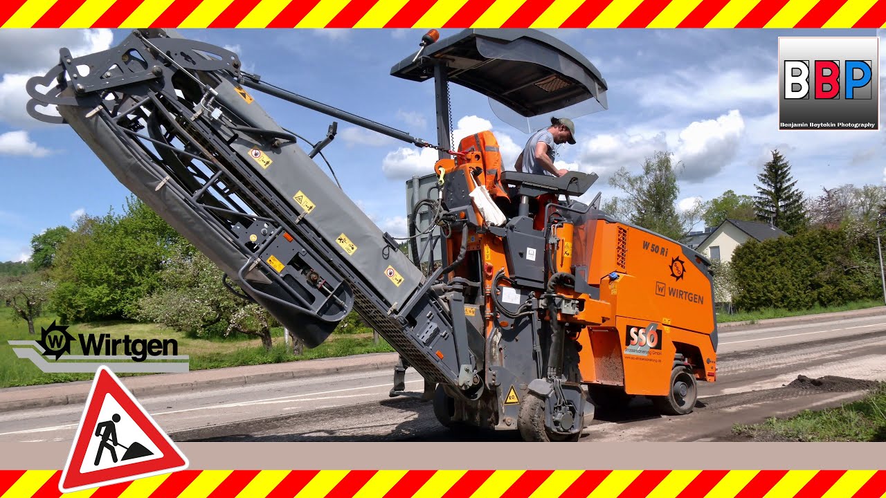 WIRTGEN W 50 Ri Kleinfräse, Sanierung B14 , Backnang, Germany, 13.05.2021.