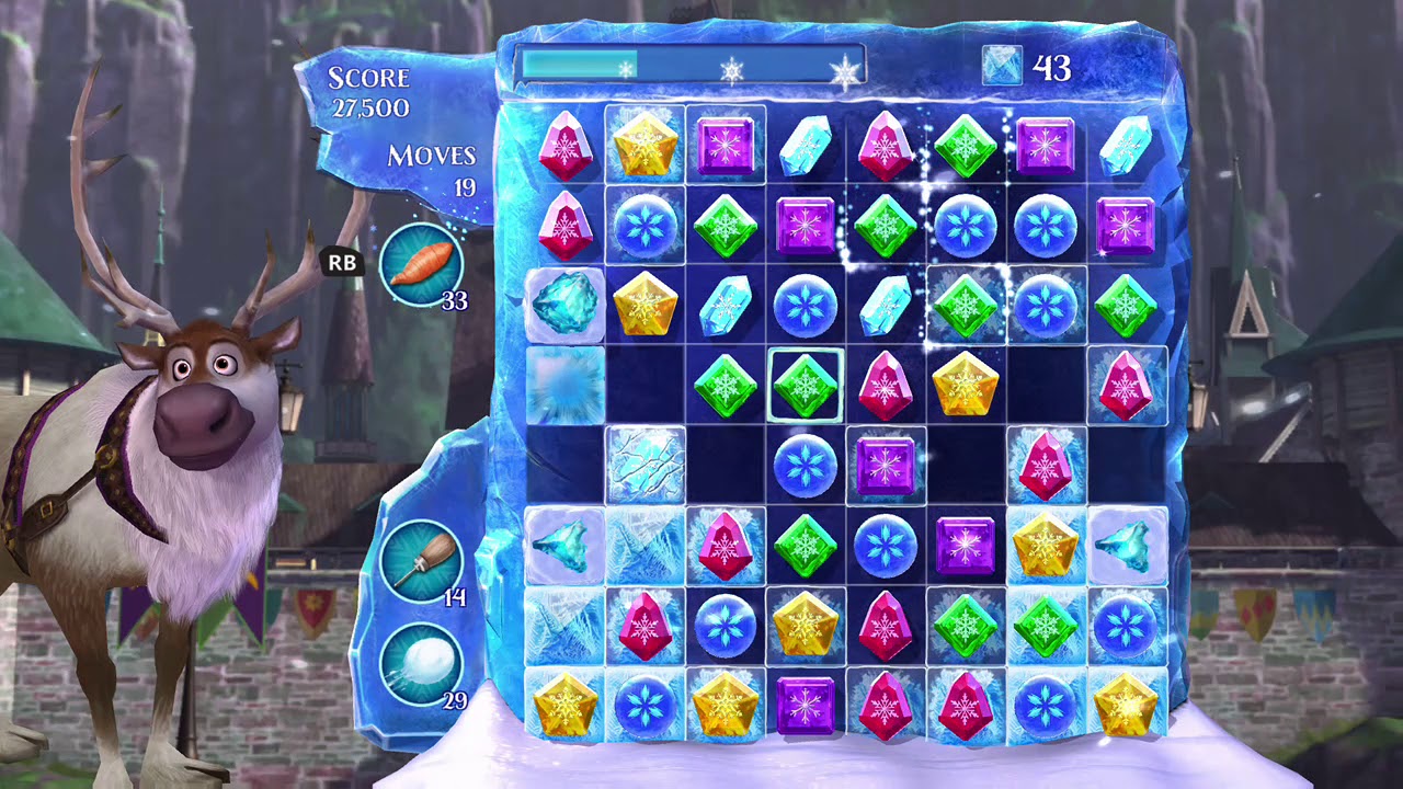 Frozen Free Fall: Snowball Fight Level 278 Walkthrough, , No Power Ups