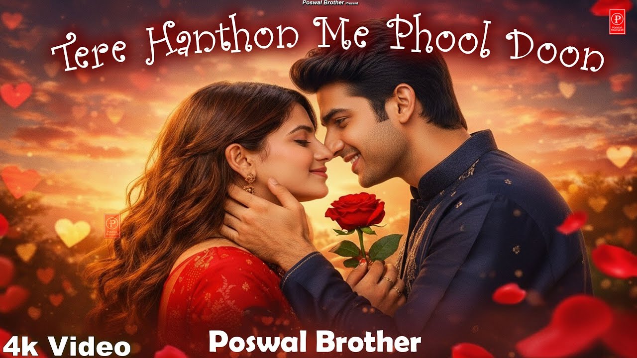 Tere Hathon Me Phool Dun 🌹   Valentine’s Day Special Romantic Song 2026 ❤️   Love Melody MP4 1080p