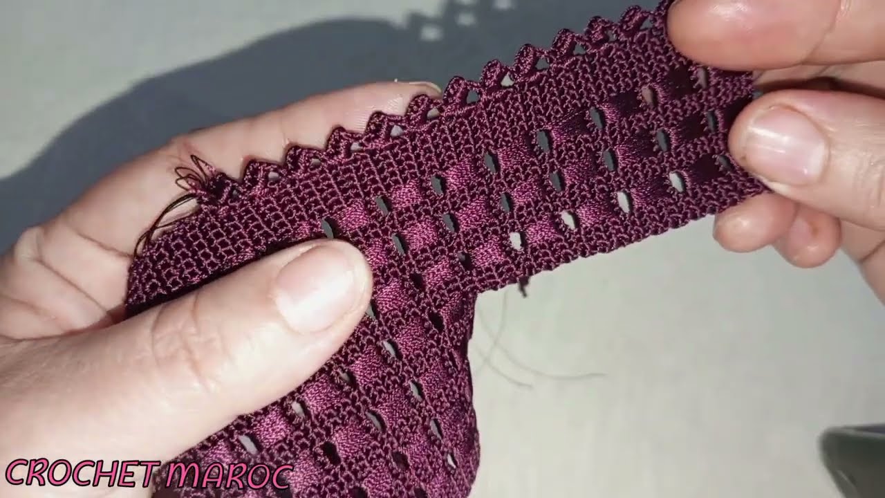 كروشيه الجزء 4 ضرس صغير وأنيق ودغيا تخدميه شبيه بالراندة متفرقيش بينو وبين الراندة (موديل الكورميطة)