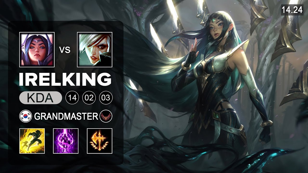 Irelking Irelia vs Riven Top - KR Grandmaster - Patch 14.24 Season 14