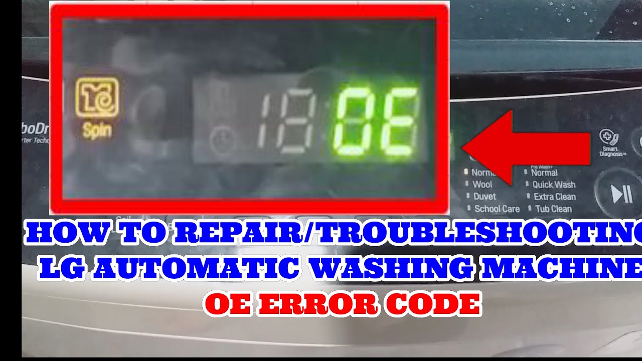 КАК УСТРАНИТЬ КОД ОШИБКИ OE НА СТИРАЛЬНОЙ МАШИНЕ-АВТОМАТЕ LG