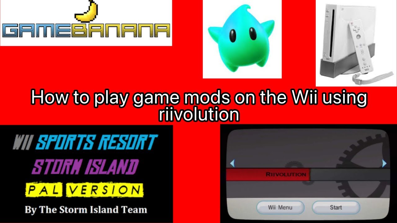 Play awesome Wii game mods with Riivolution! (Wii Sports resorts resort Storm island)