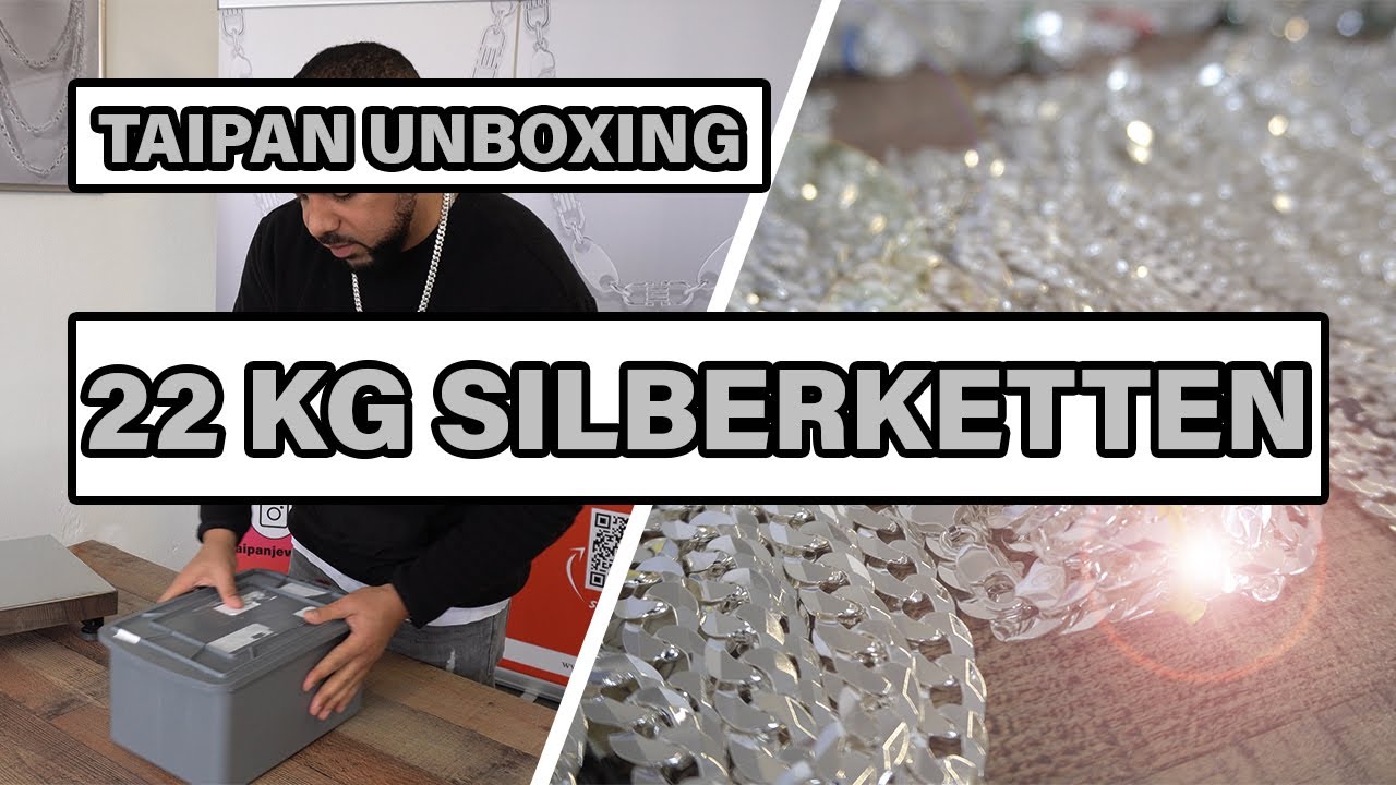 Taipan Schmuck - Das Unboxing der anderen Art 22Kg 925 Silberketten