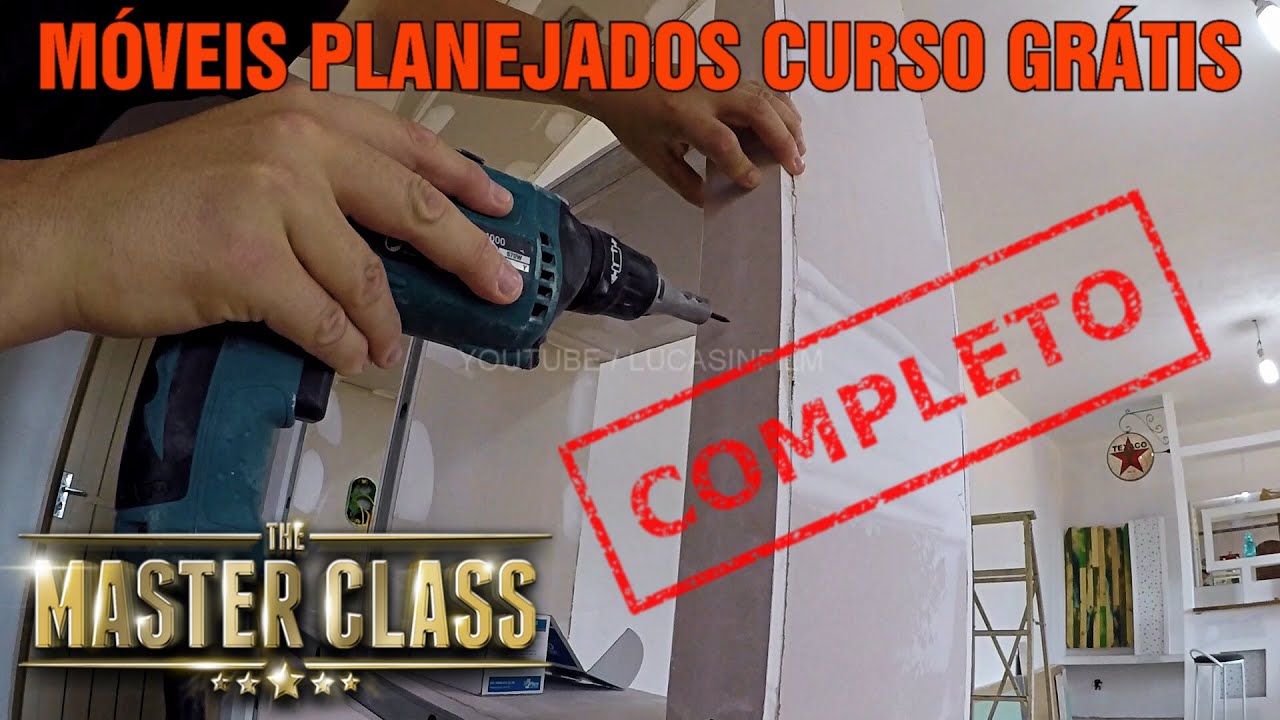 CURSO DE MÓVEIS PLANEJADOS ONLINE EM DRYWALL AULA COMPLETA