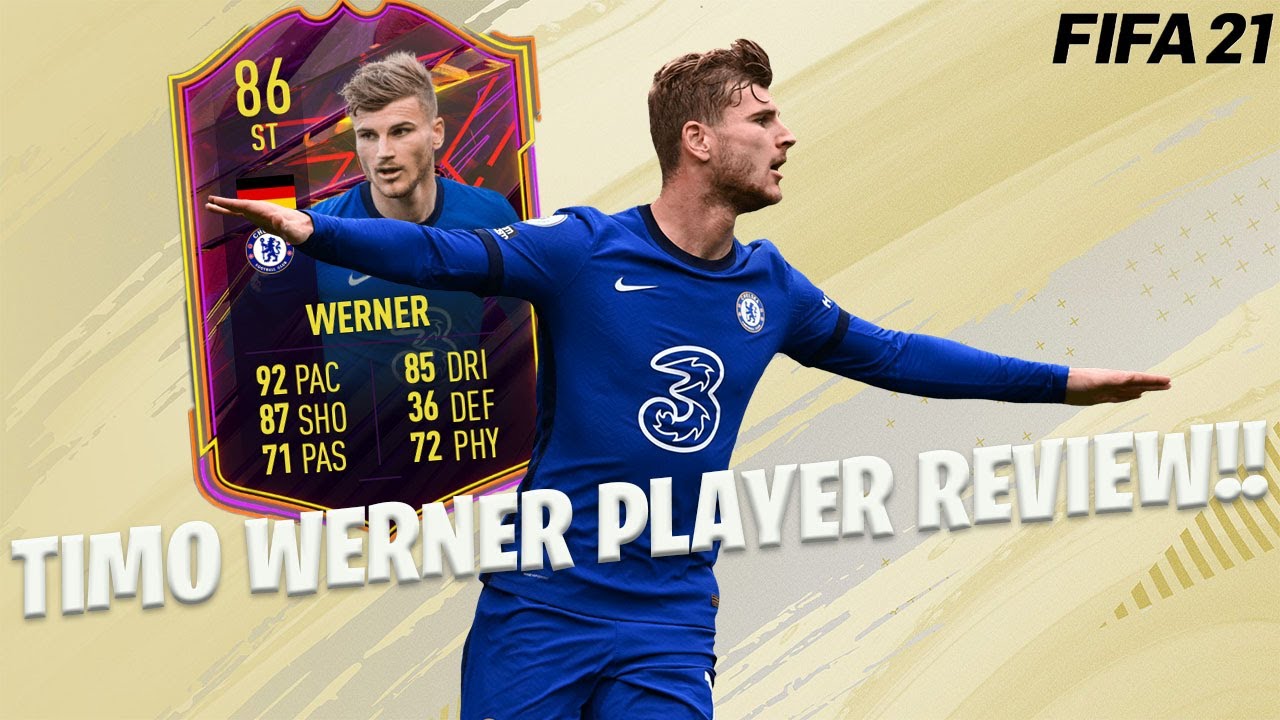 THE BEST STRIKER IN THE GAME?? 86 Timo Werner Player Review! Fifa 21 Ultimate Team