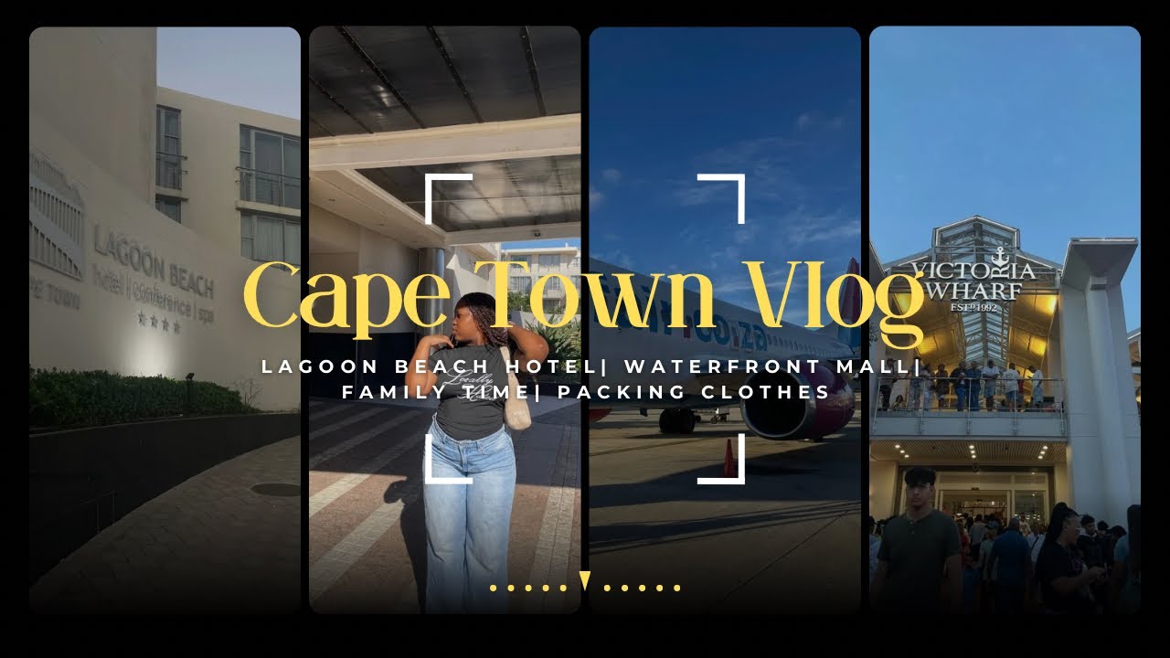 Cape Town Vlog | Lagoon Beach Hotel + waterfront mall + airport fit + packing clothes...