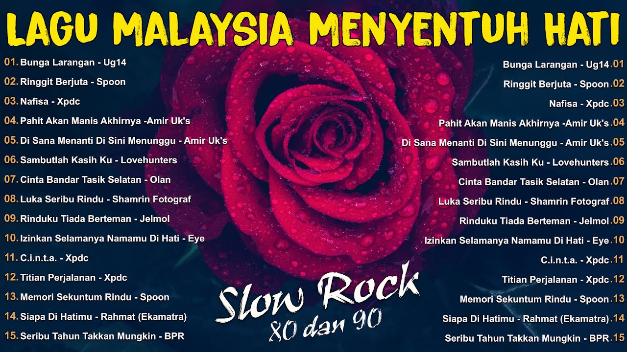 Lagu Slow Rock Malaysia Terbaik - Lagu Jiwang 80/90an - Lagu Malaysia Lama Terbaik