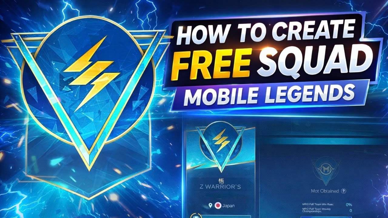 How To Create Free Squad In Mobile Legends #mlbb #ml 