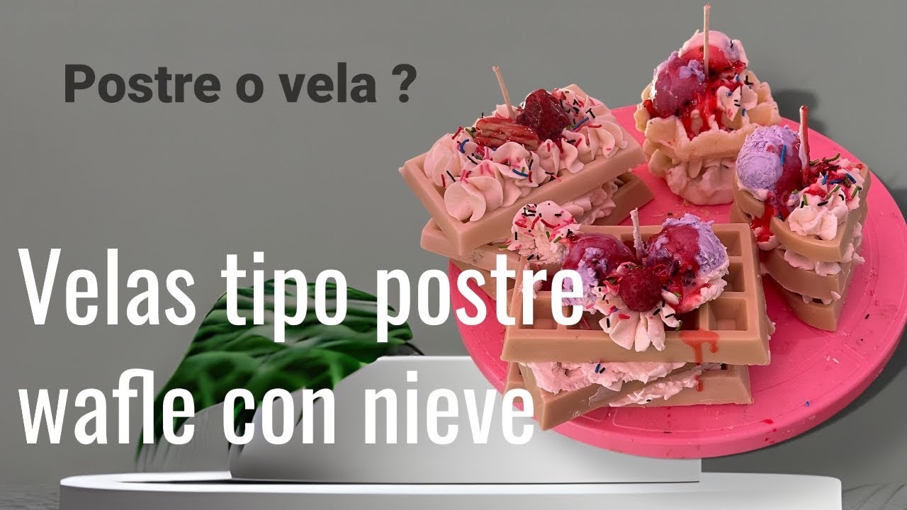 Como hacer Velas de wafle con cera de Soja