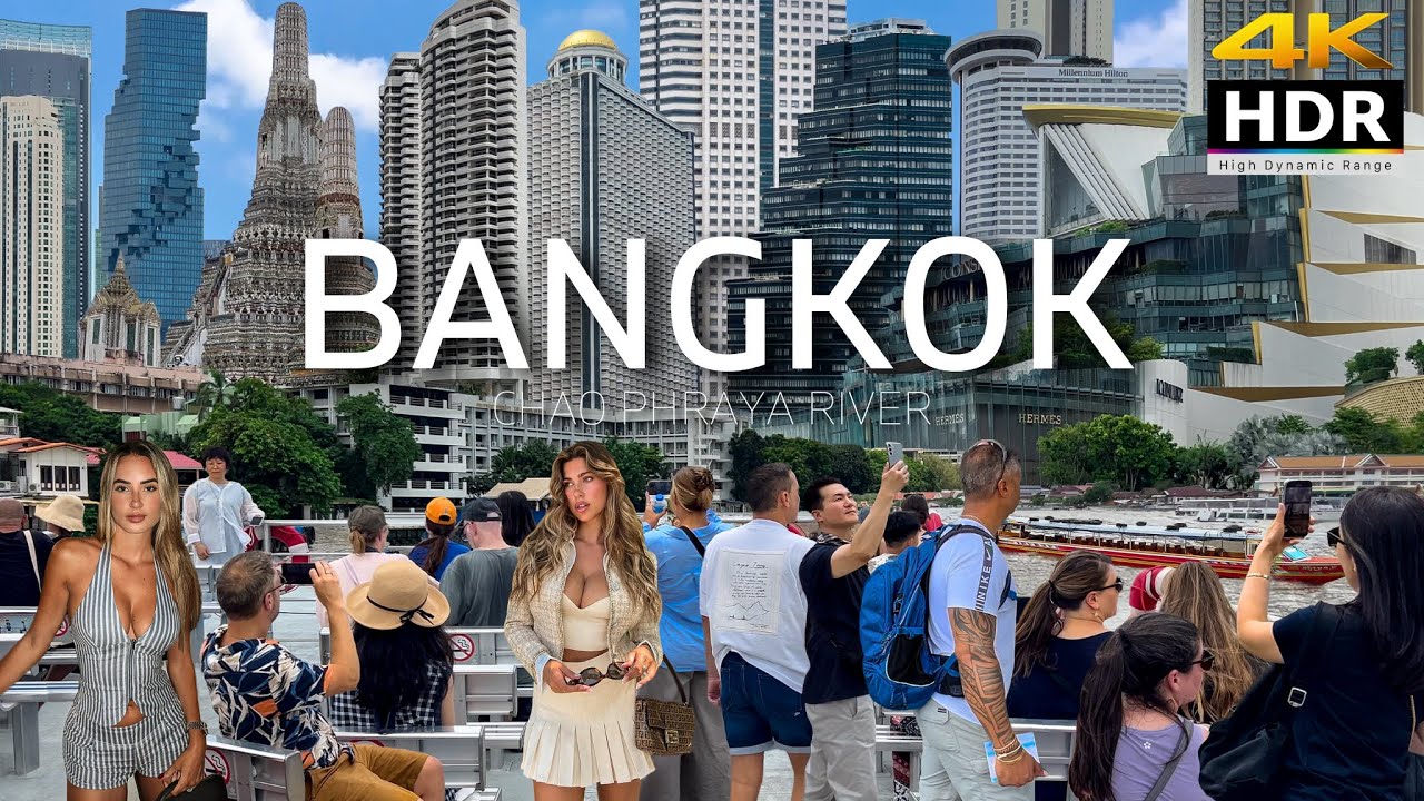 4K HDR | Bangkok's BEST View | Chao Phraya Tourist Boat Sightseeing | Thailand 2025