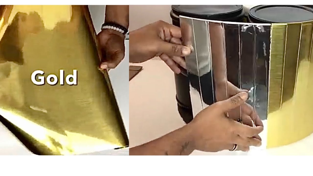 Amazing 🤩 DIY Mirror Reflection Gold and Silver Coffee Table Home Decor 2023