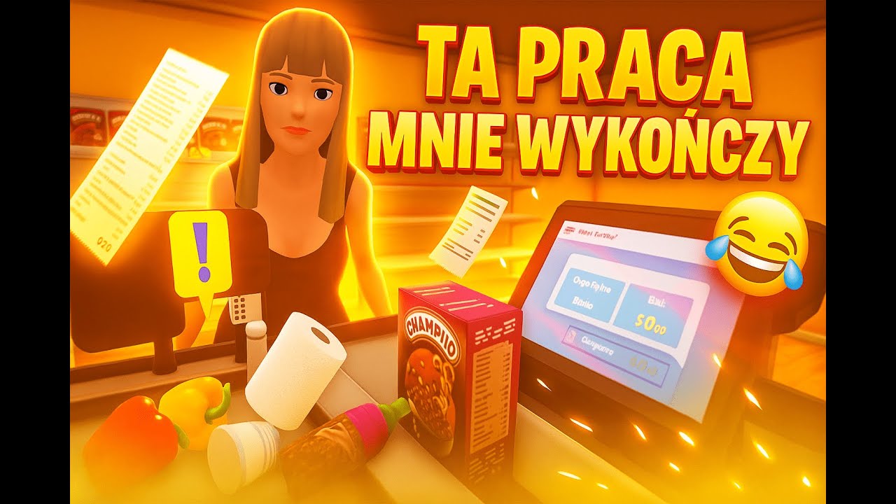 PRACUJĘ W SUPERMARKECIE! 💸 Symulator kasjera w Supermarket Simulator 😅