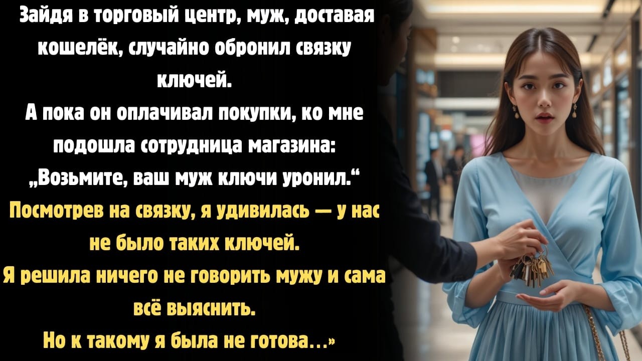 “Мой муж уронил эти ключи… но они были не наши”