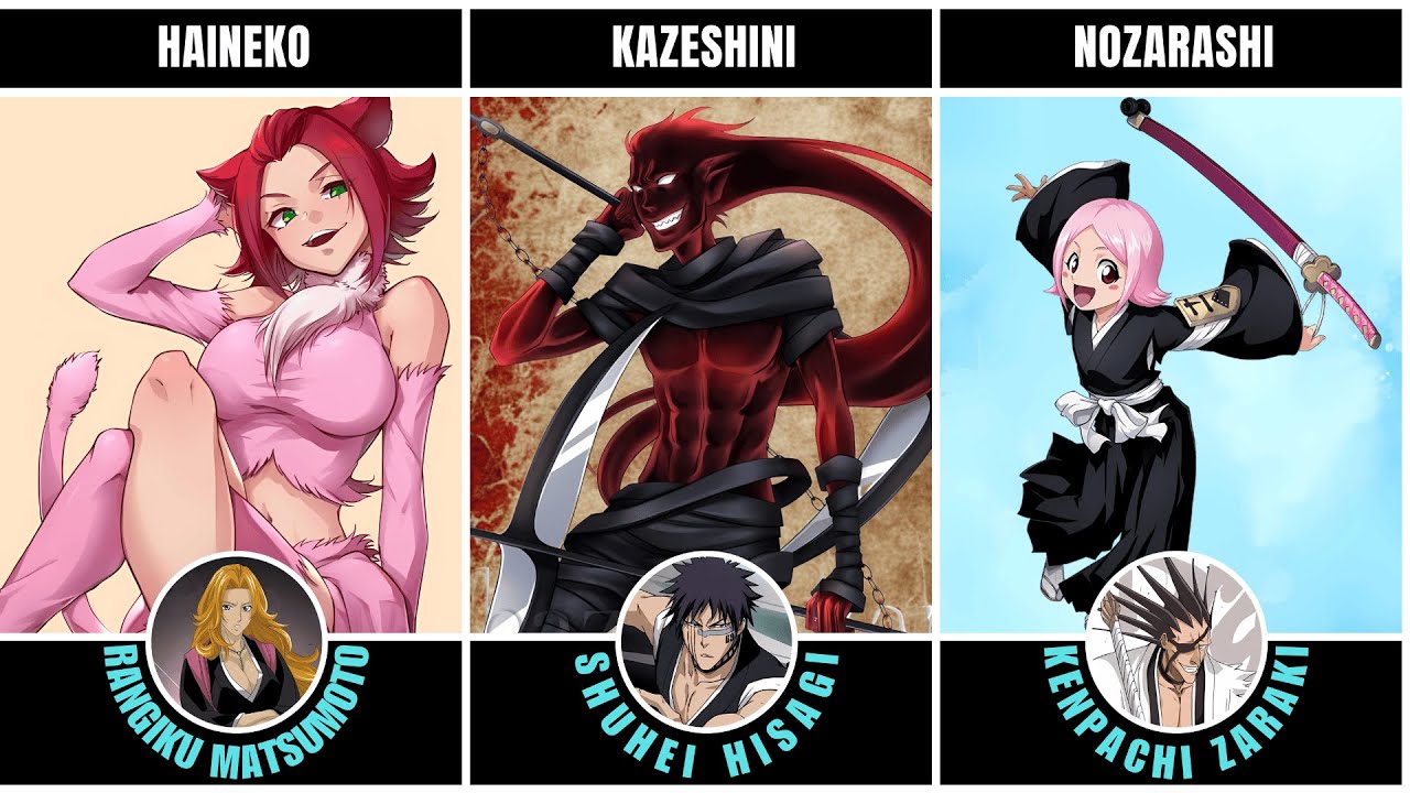 Bleach || All Zanpakuto Spirits #anime #manga #bleach #zanpakuto