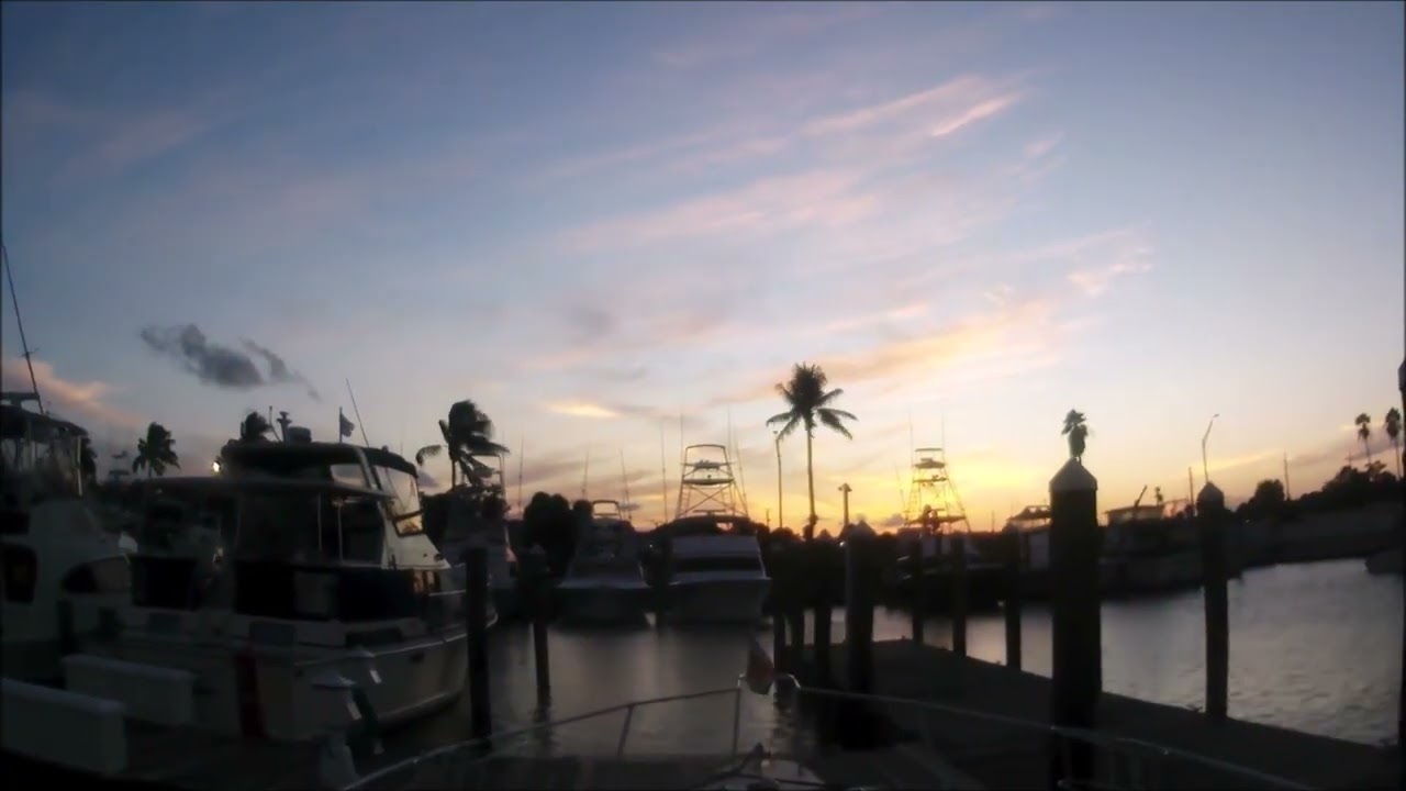 Fort Pierce City Marina Sunset Time Lapsed September 2024