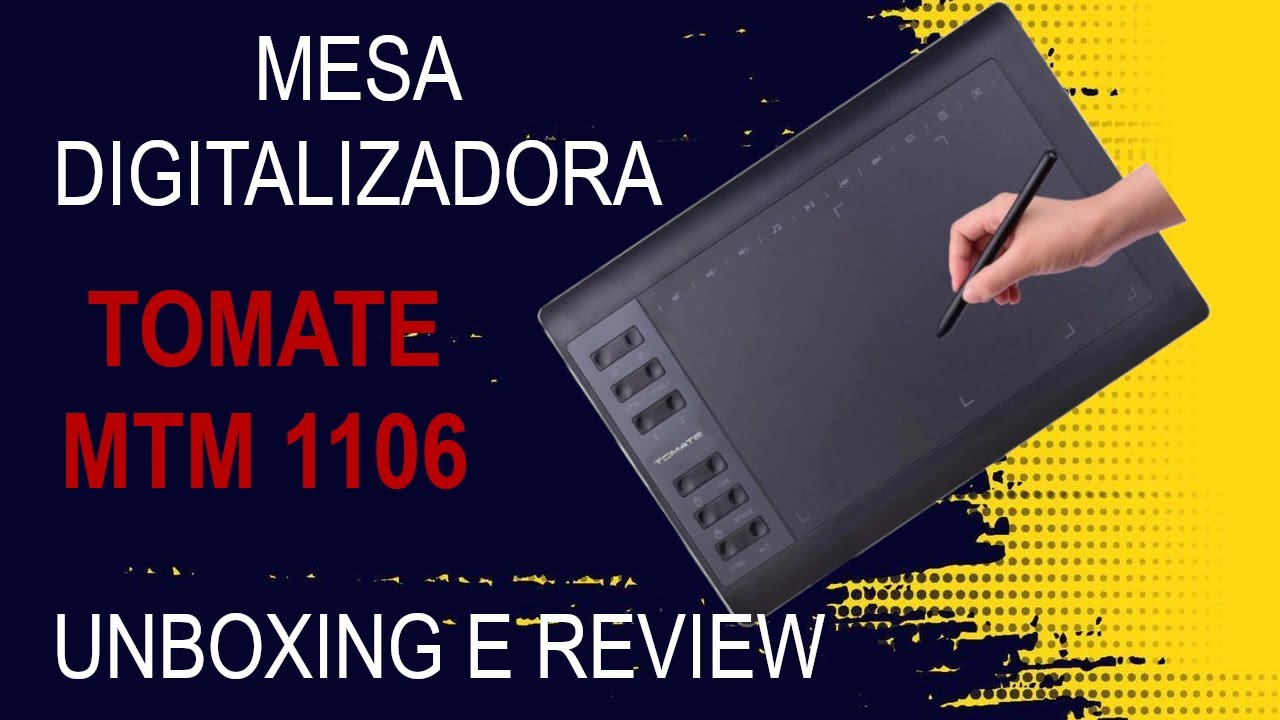 Mesa Digitalizadora Tomate MTM 1106 - Unboxing e Review