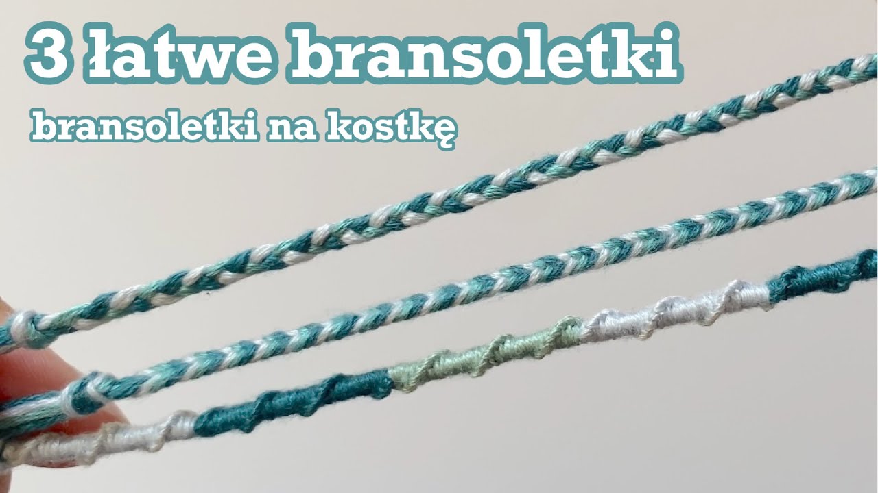 bransoletki z muliny na kostkę | anklet | jak zrobić łatwą bransoletkę | wakacyjna bransoletka diy