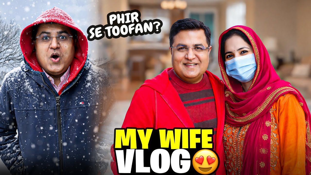 Phir Se Winter Storm Ka Khatra 🇺🇸| My Wife Vlog?😍Q&A 🎉