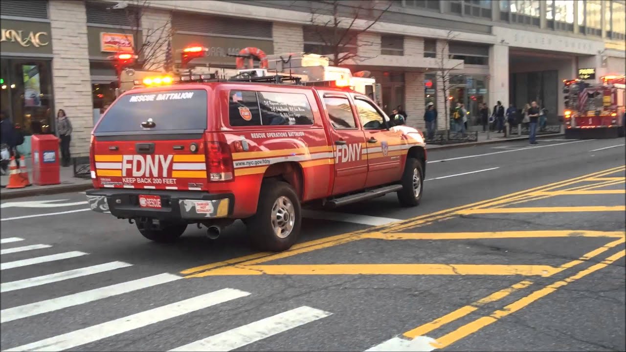 FDNY RESPONDING TO & WORKING A 10-77 HIGH RISE FIRE ON 42ND ST. IN HELL'S KITCHEN, MANHATTAN, NYC.