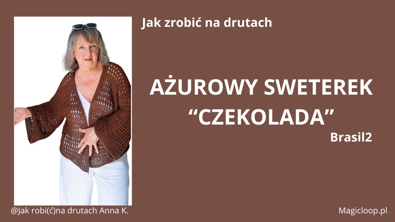 Jak zrobić na drutach ażurowy sweterek 