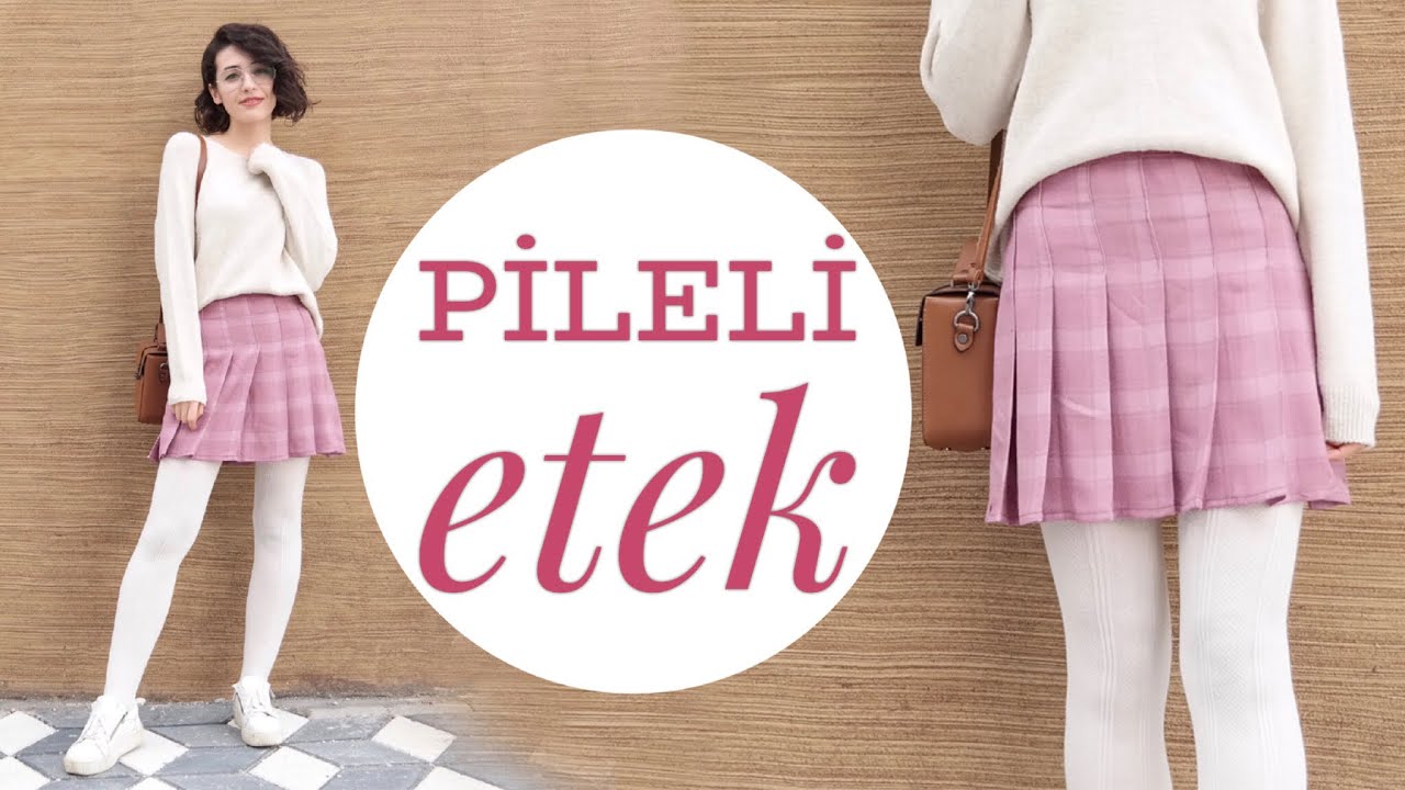 PİLELİ ETEK DİKİMİ | Kore Tarzı | DIY Korean Pleated Skirt