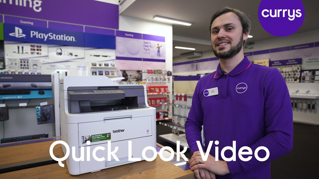 Brother DCPL3550CDW All-in-One Wireless Laser Colour Printer - Quick Look