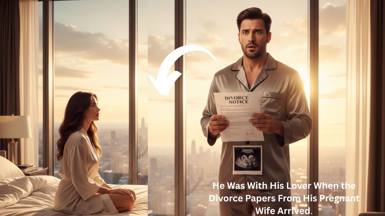 He Was With His Lover When the Divorce Papers From His Pregnant Wife Arrived#betrayal